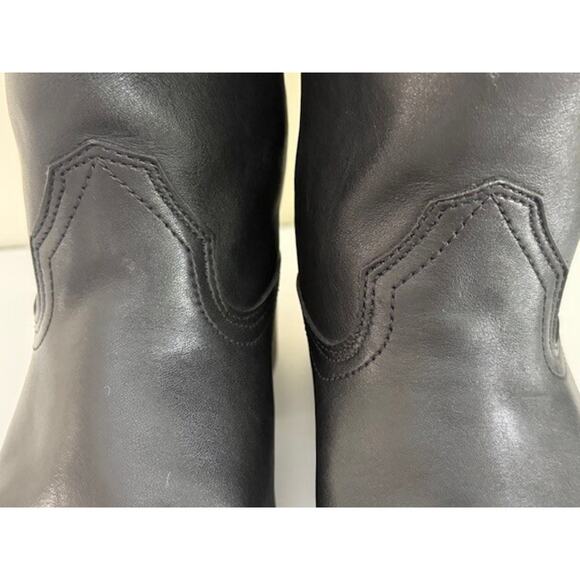 VINTAGE ARIAT 35501 Heritage Roper Black Leather Cowboy Western Mens Boot 9 EE - Picture 14 of 16